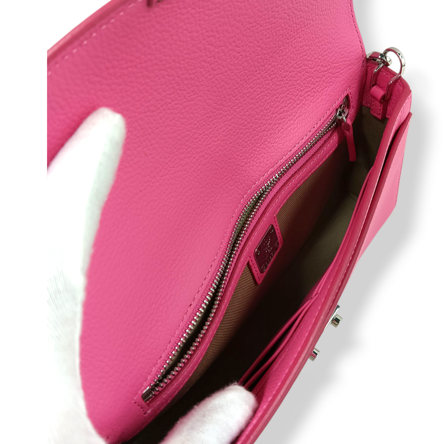 MCM Shoulder Bag MYZ9AME50QS001 Rank (A) Shocking Pink