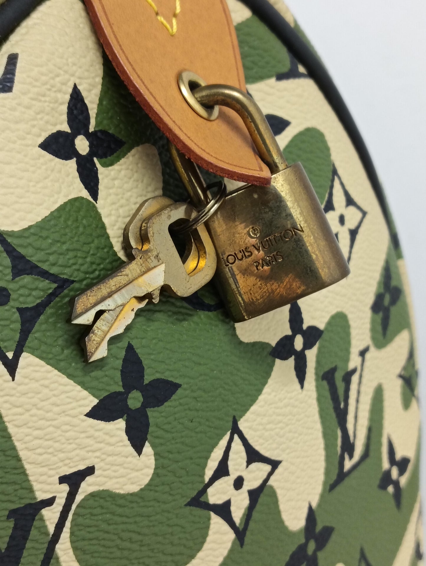 LOUIS VUITTON Handbag Monogram M95773 Rank (B) Green AA2078 Takashi Murakami