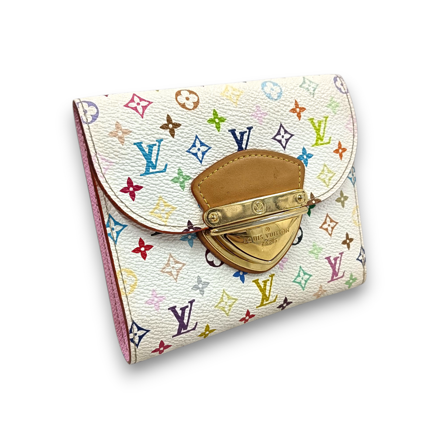 LOUIS VUITTON Wallet Monogram M58081 Rank (BC) Ivory Damage TH0089