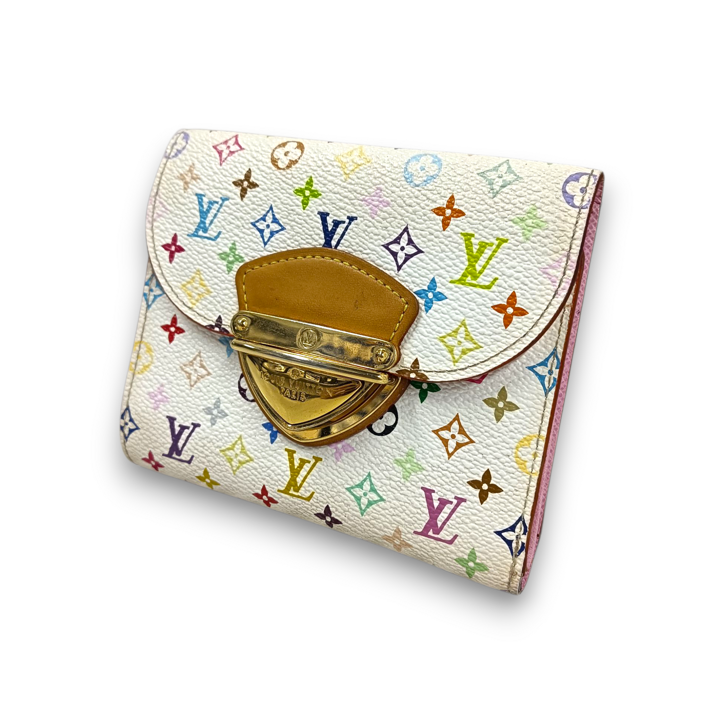 LOUIS VUITTON Wallet Monogram M58081 Rank (BC) Ivory Damage TH0089