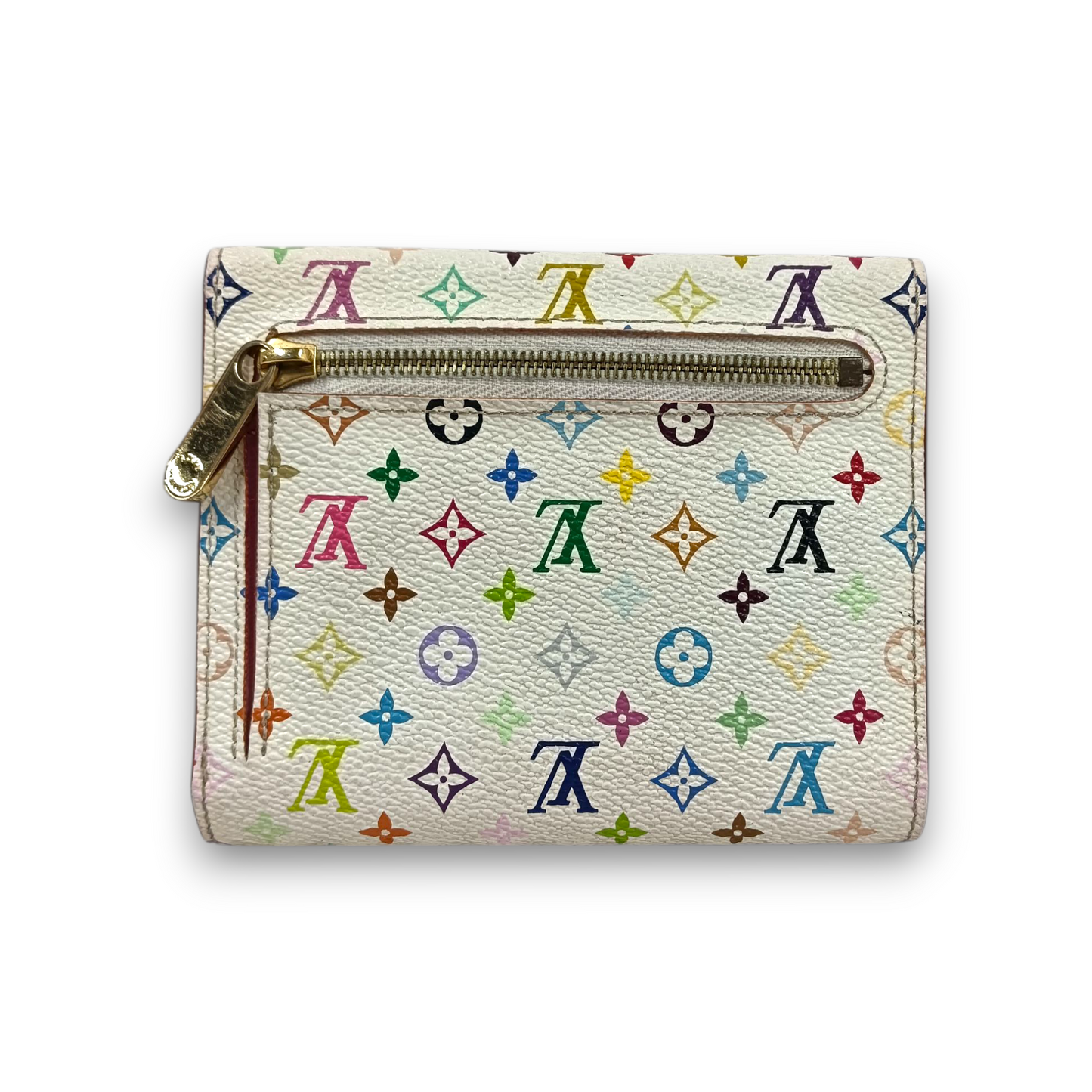 LOUIS VUITTON Wallet Monogram M58081 Rank (BC) Ivory Damage TH0089