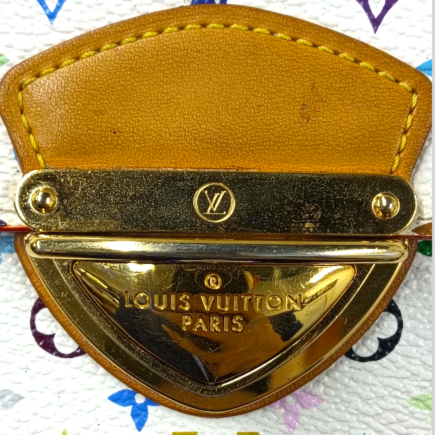 LOUIS VUITTON Wallet Monogram M58081 Rank (BC) Ivory Damage TH0089