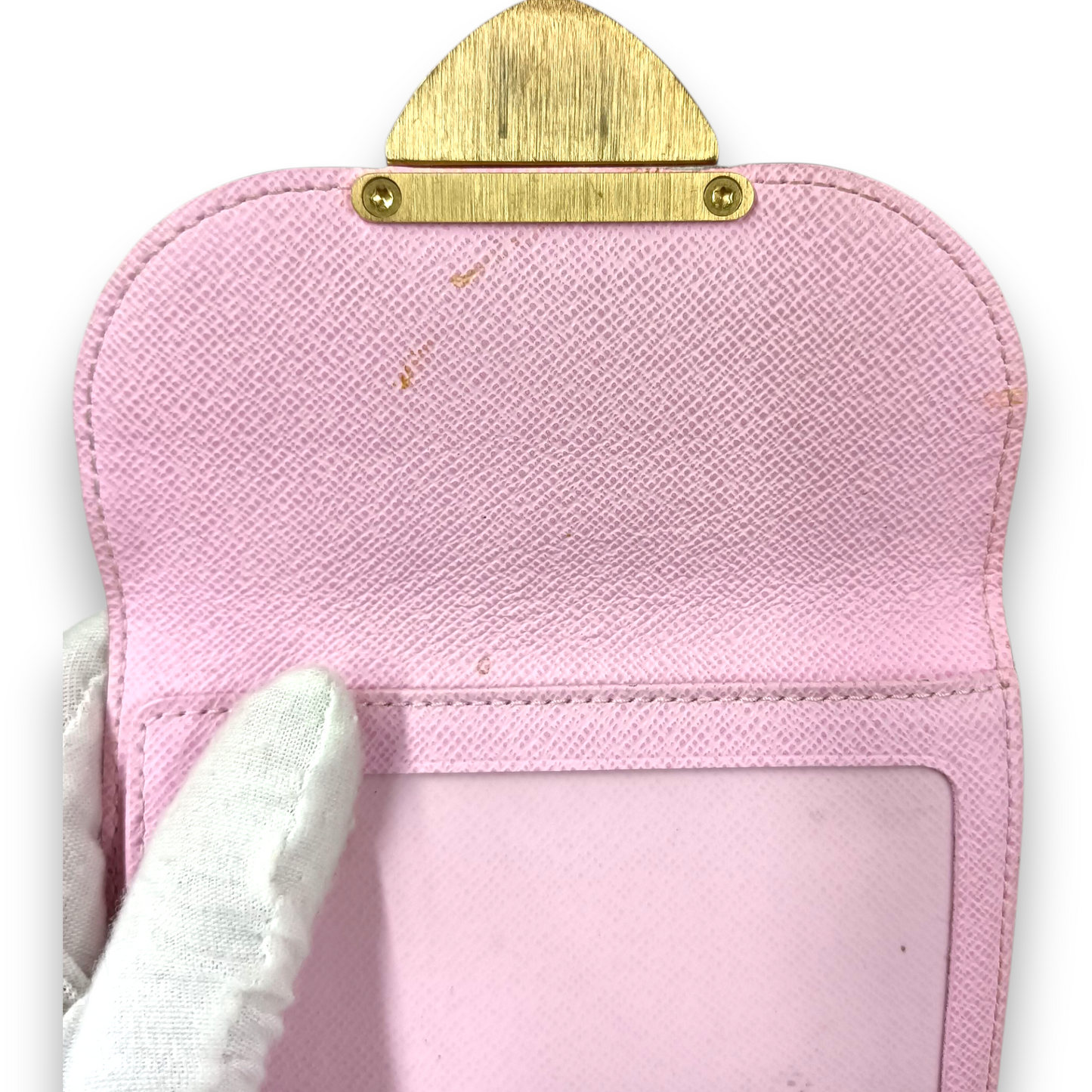 LOUIS VUITTON Wallet Monogram M58081 Rank (BC) Ivory Damage TH0089