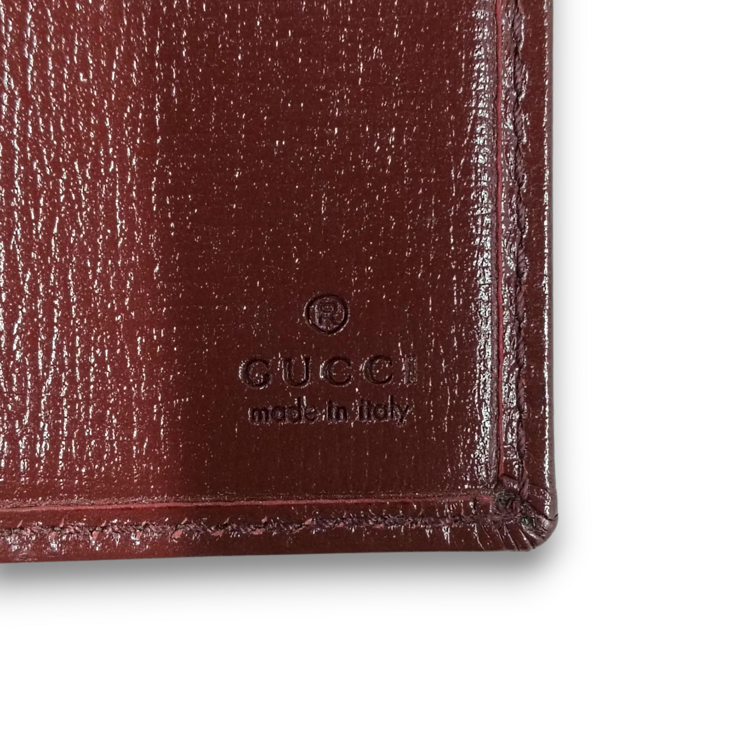 GUCCI Passport Case 724562 1147 Rank (B) Red/Brown
