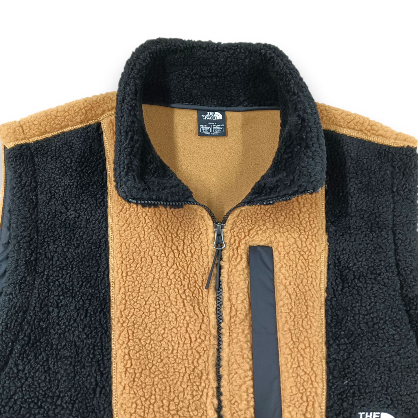 THE NORTH FACE Fleece Vest Size XL Unisex Brown/Black NF0A81SD