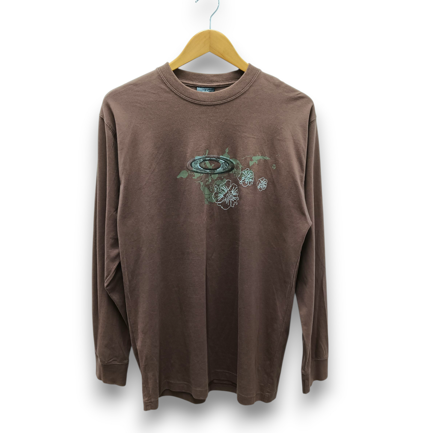 OAKLEY Long-sleeved T-Shirt Size M Mens Brown Rank (B)