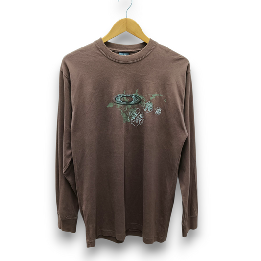 OAKLEY Long-sleeved T-Shirt Size M Mens Brown Rank (B)