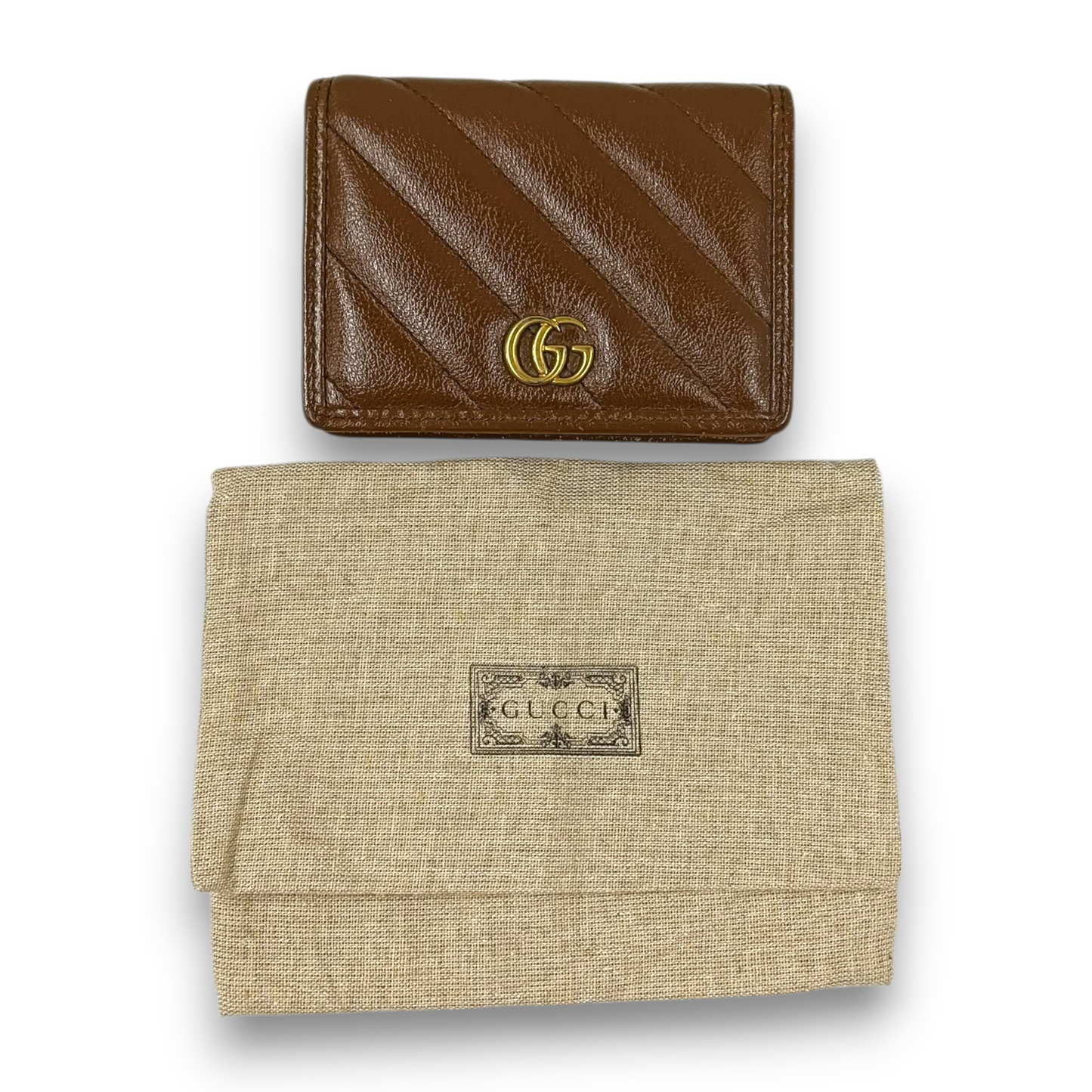 GUCCI Wallet 466492 525040 Rank (B) Brown