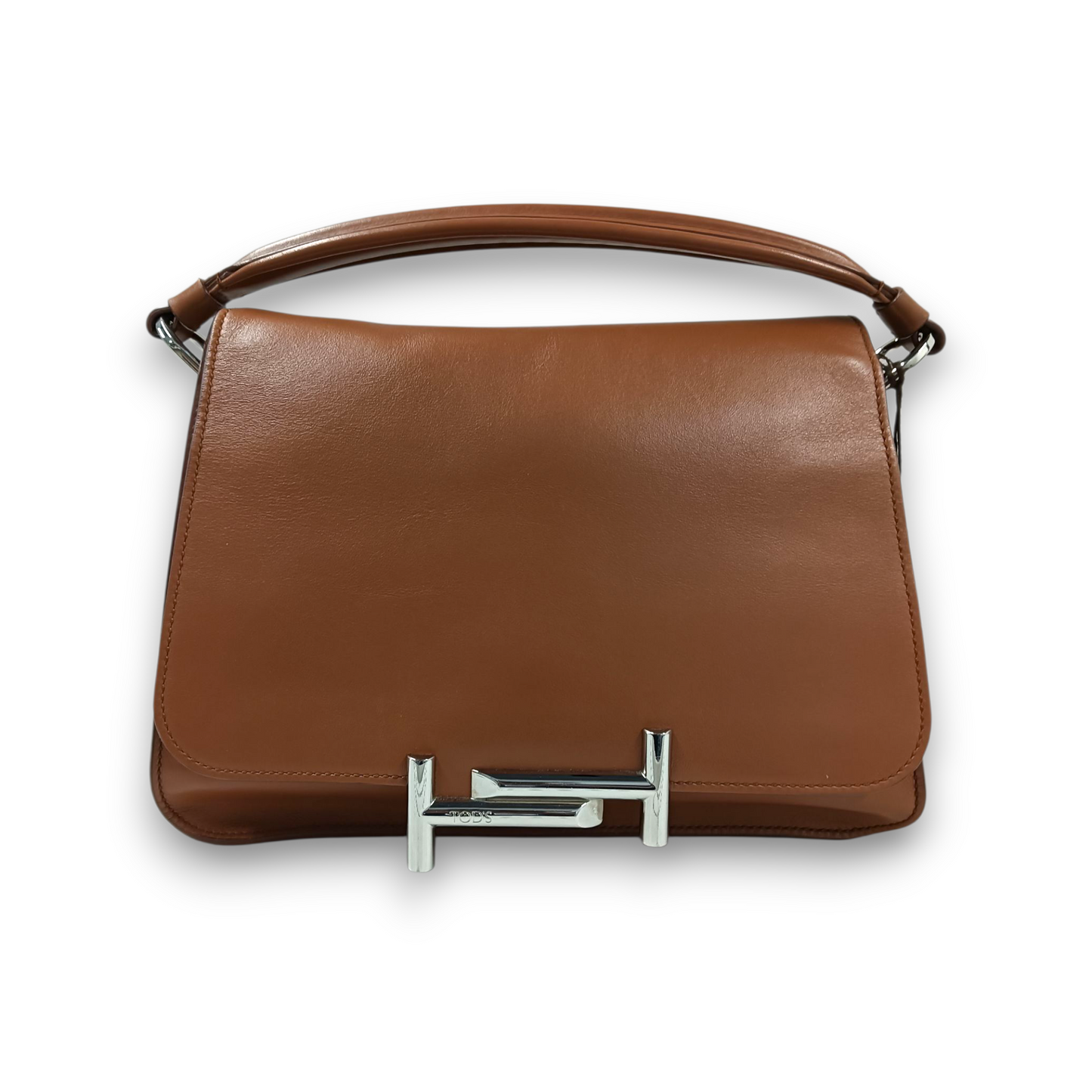 TOD'S 2WAY Bag Double T Rank (AB) Brown A048