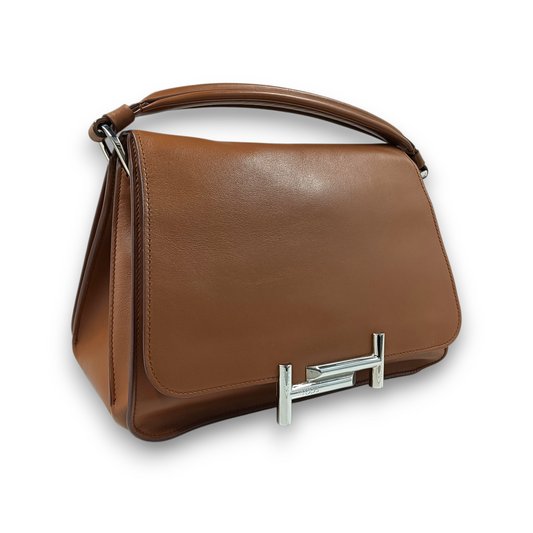 TOD'S 2WAY Bag Double T Rank (AB) Brown A048