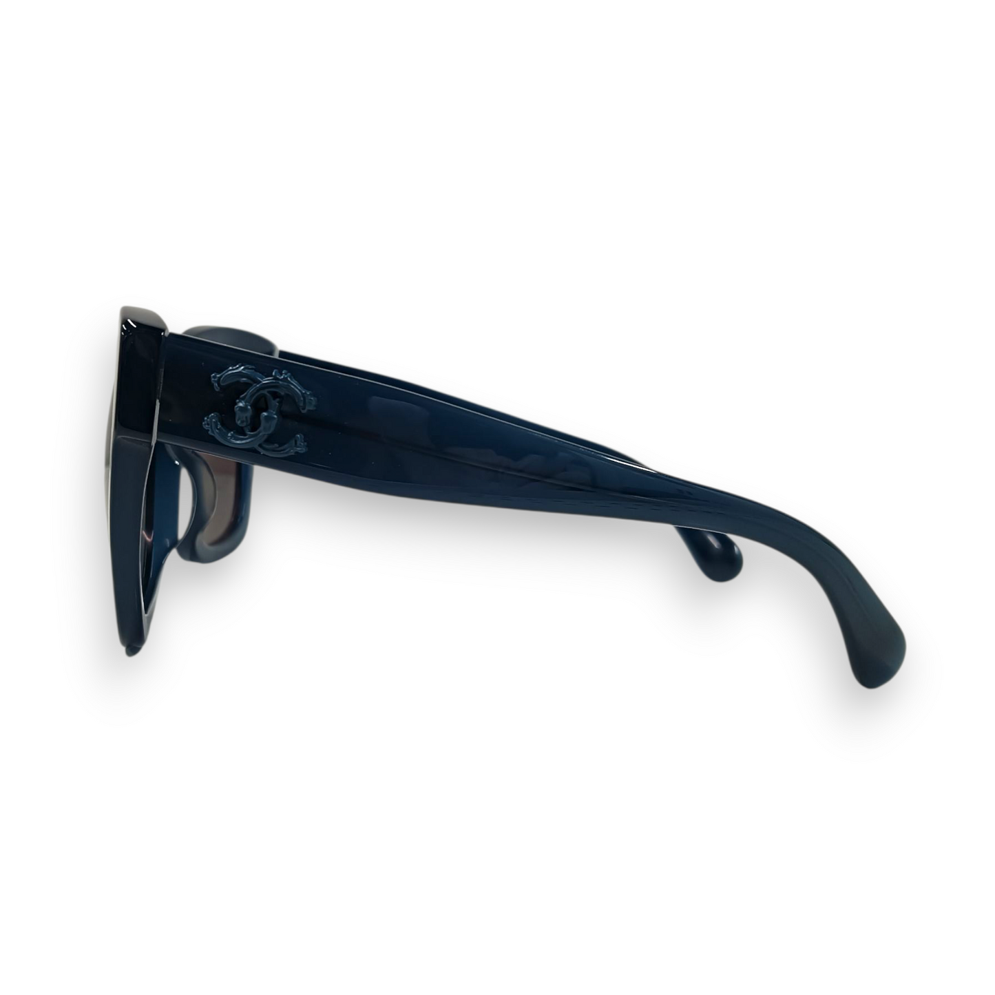 CHANEL Sunglasses 5357-A Rank (B) Navy Scratch