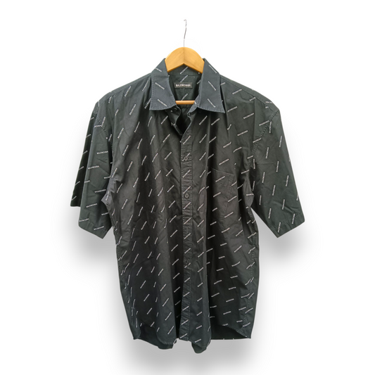BALENCIAGA Shirt Size 39Mens Black/White Rank (B) 534332 TBL96