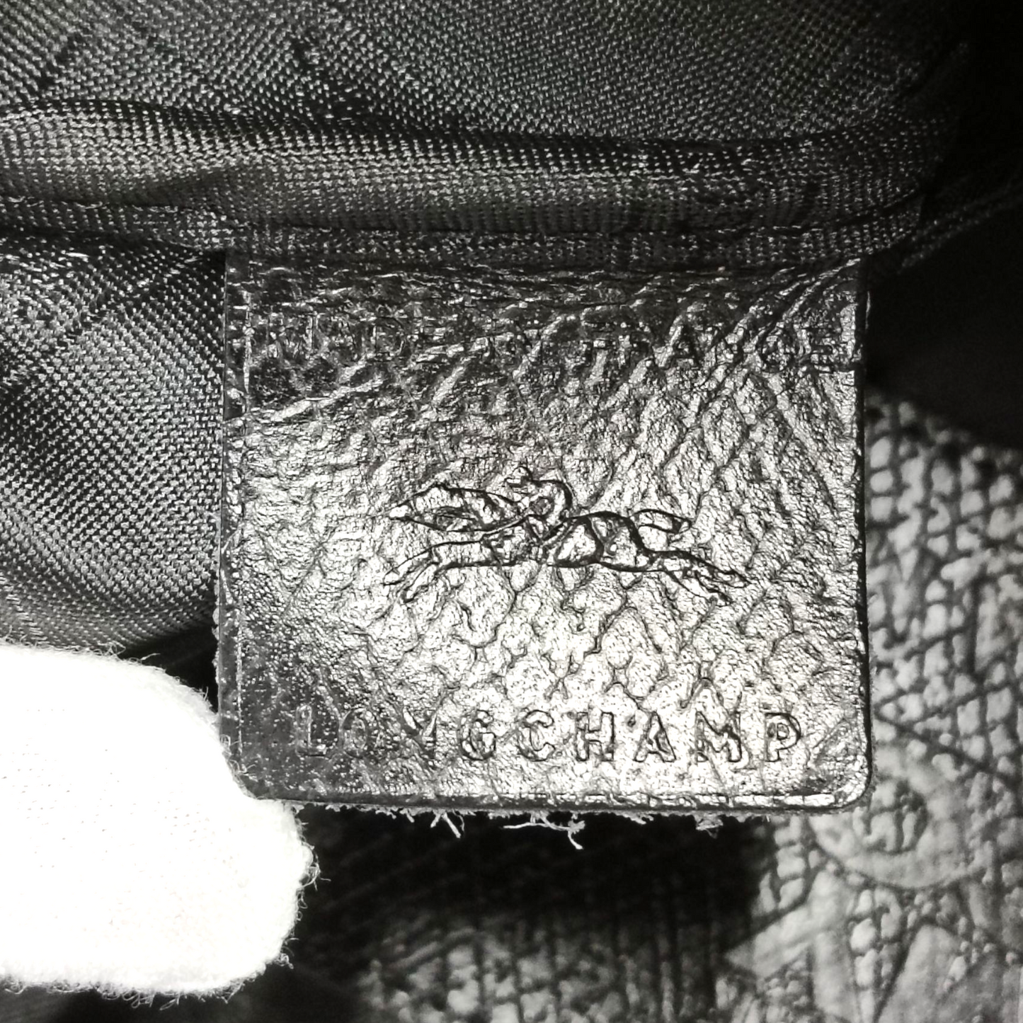 LONGCHAMP Tote Bag L1624JSA 080 Rank (B) Black Jeremy Scott Le Pliage Neon Faux Fur