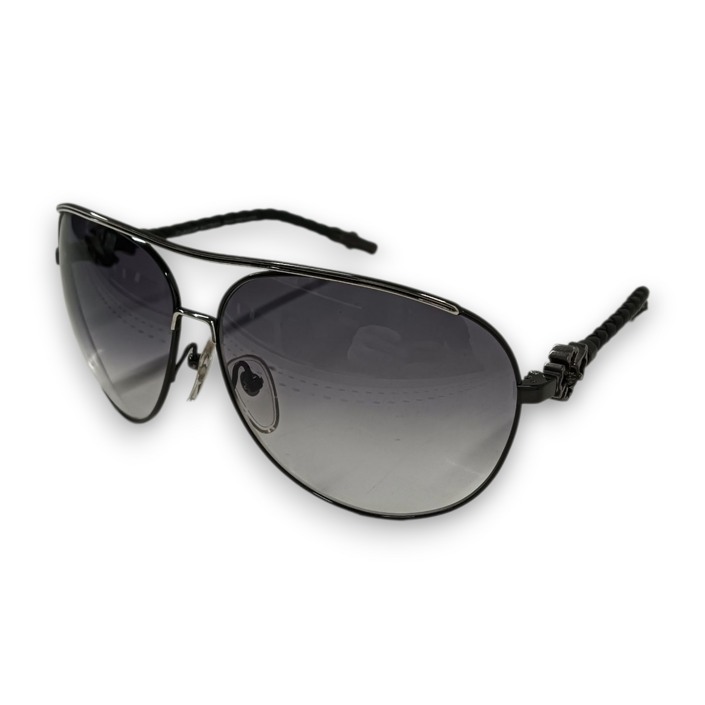 CHROME HEARTS Sunglasses JISM Rank(B) Black Nut damage