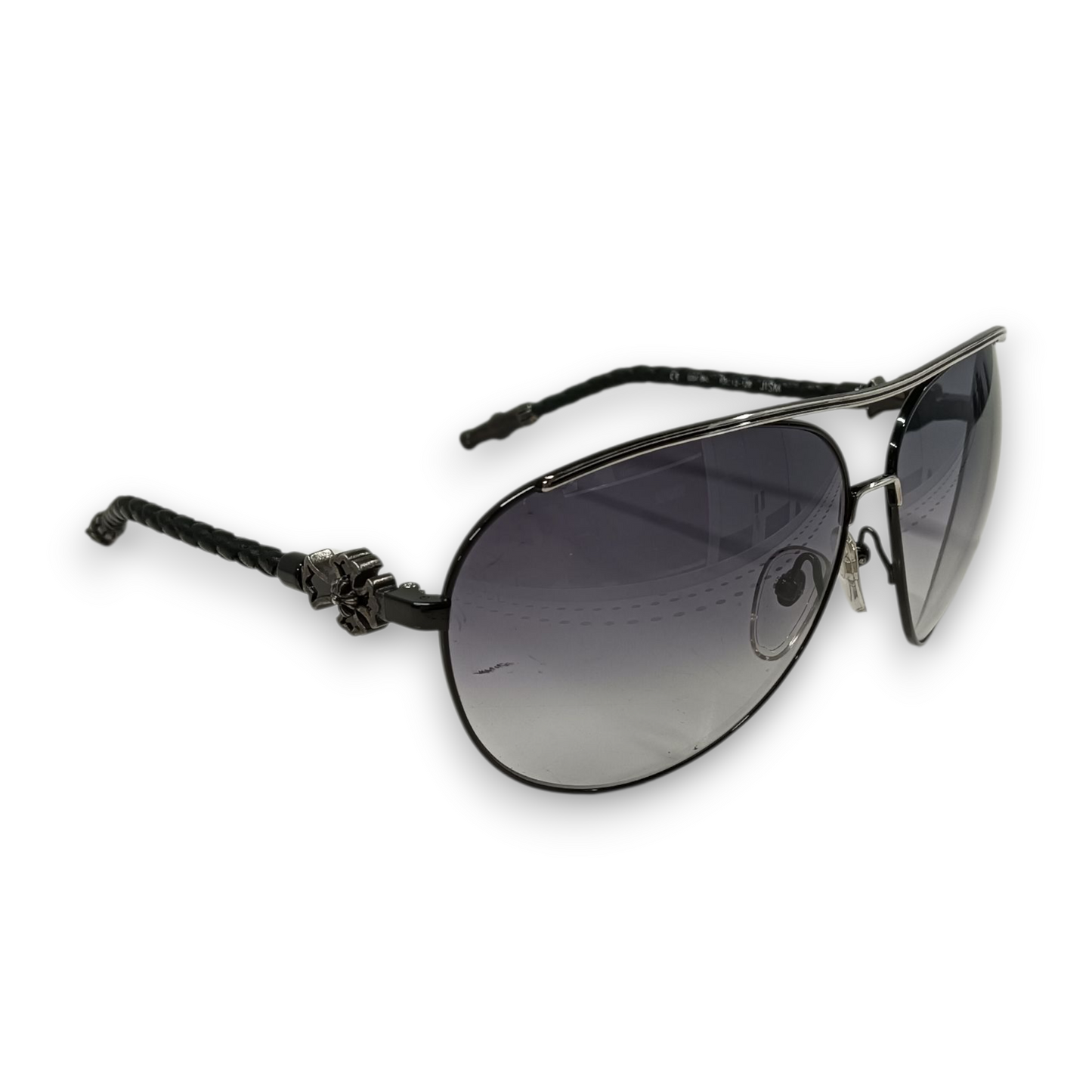 CHROME HEARTS Sunglasses JISM Rank(B) Black Nut damage