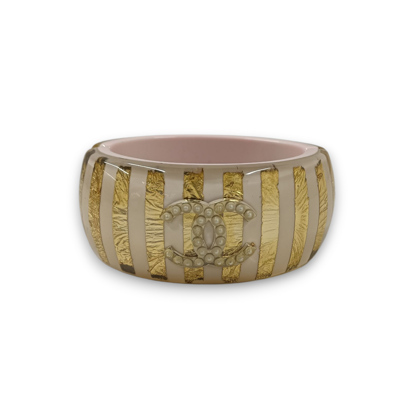 Chanel Bracelet Rank (B) Gold/Beige