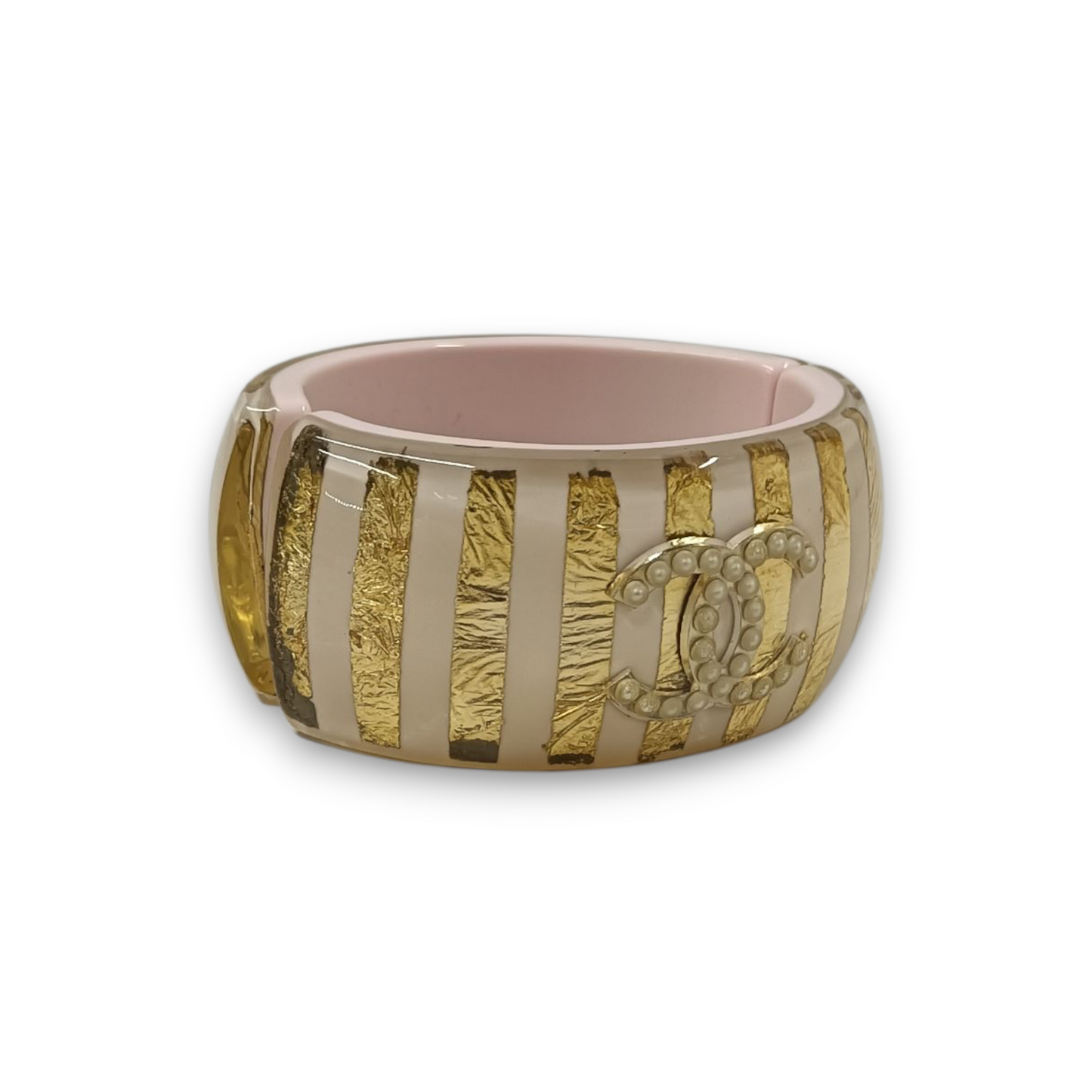 Chanel Bracelet Rank (B) Gold/Beige
