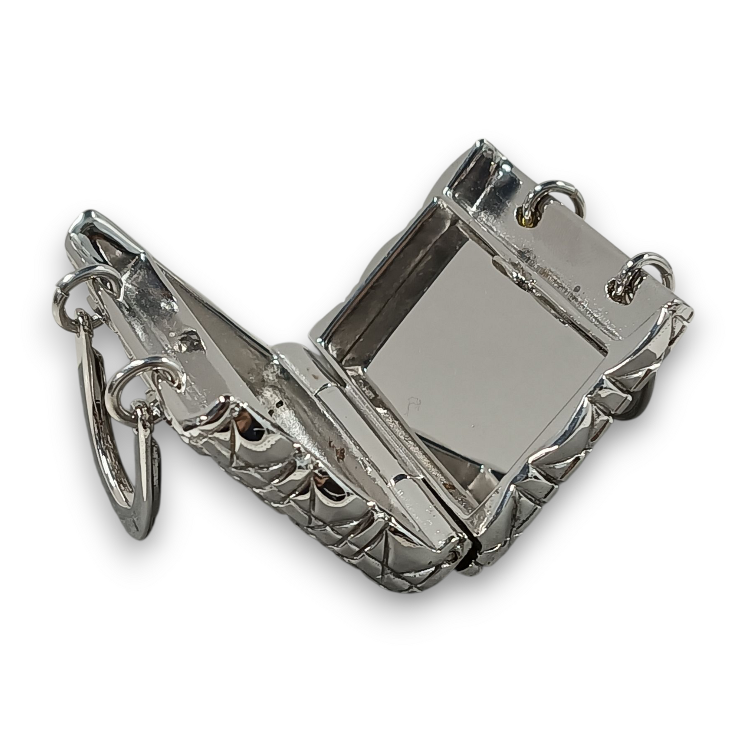 Christian Dior Makeup Box & Pill Box Rank (B) Silver Color