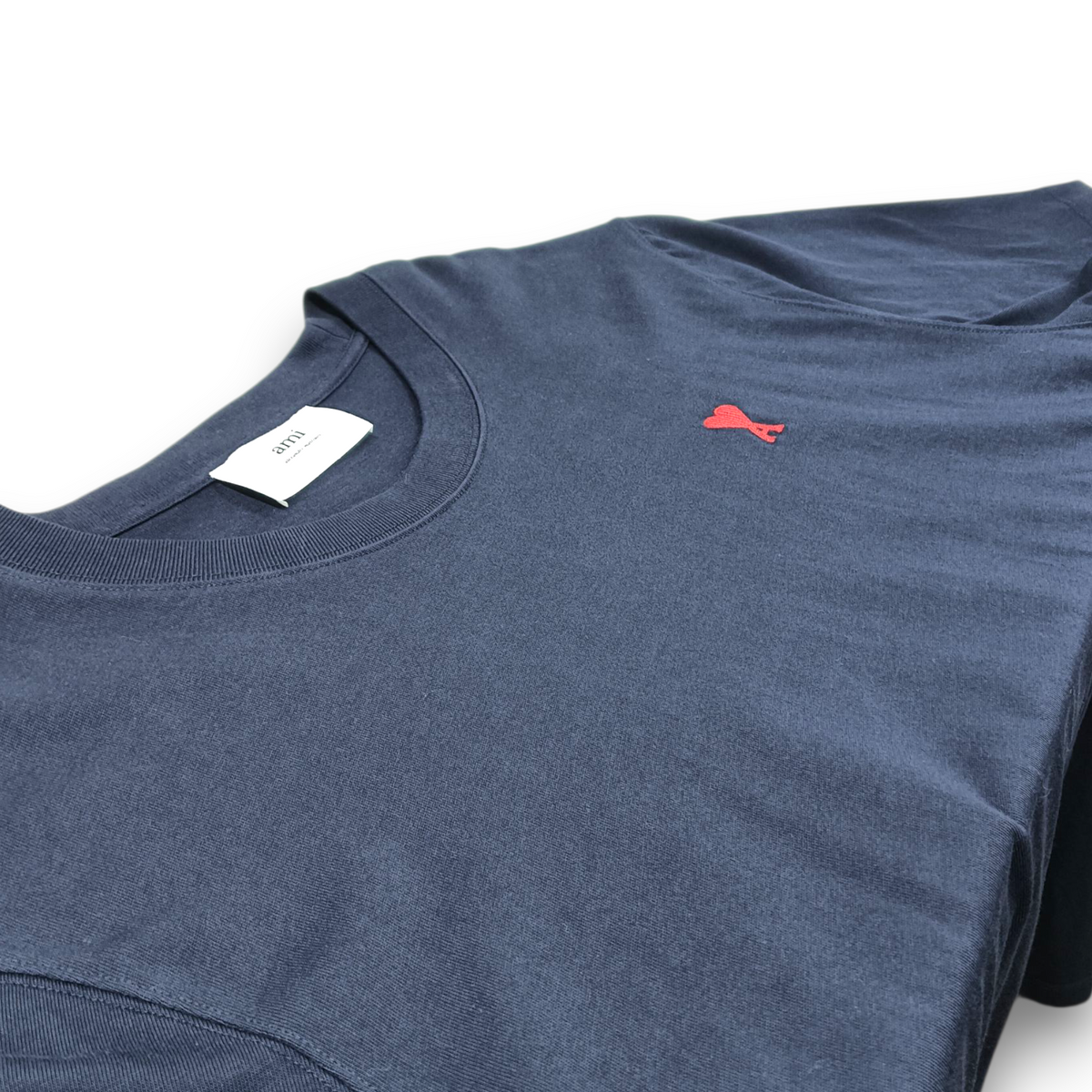ami T-shirt Size M Mens Navy Rank (B) UTS005.726