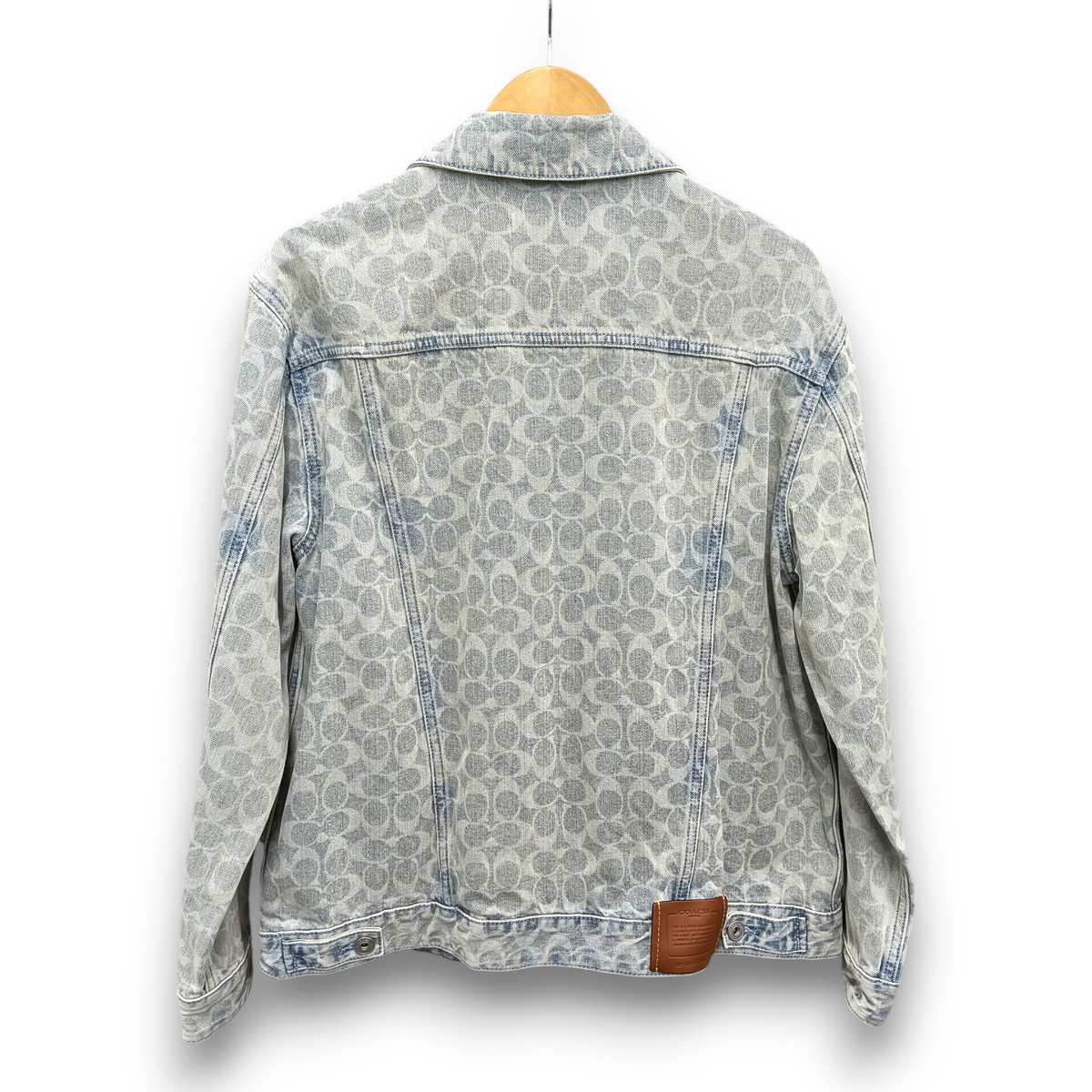 COACH Jacket Size L Lady's Sky Blue Rank (B) Stain C8787