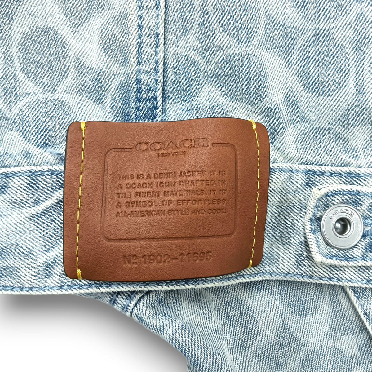 COACH Jacket Size L Lady's Sky Blue Rank (B) Stain C8787