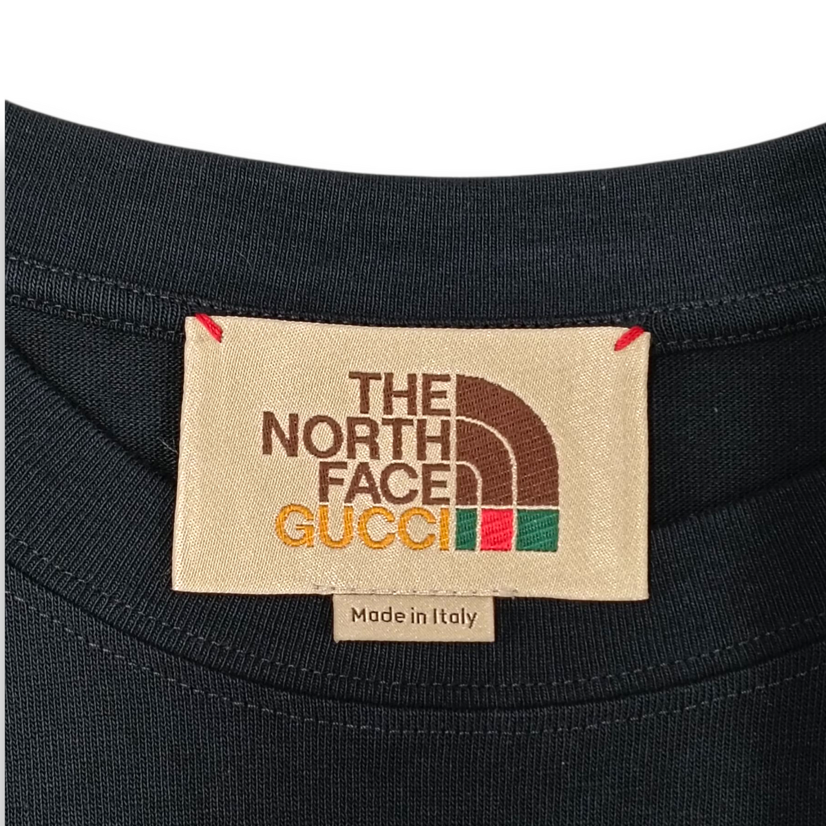 GUCCI T-shirt Size XS Mens Black/Yellow Rank (B) 616036 XJDCL Gucci x The North Face