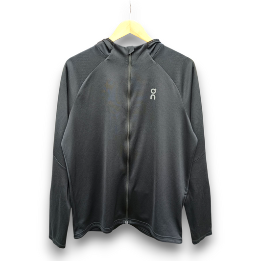 On Clouds Zip Hoodie Size M Mens Black Rank (B) 1ME1025