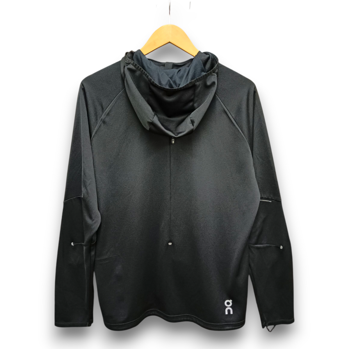 On Clouds Zip Hoodie Size M Mens Black Rank (B) 1ME1025