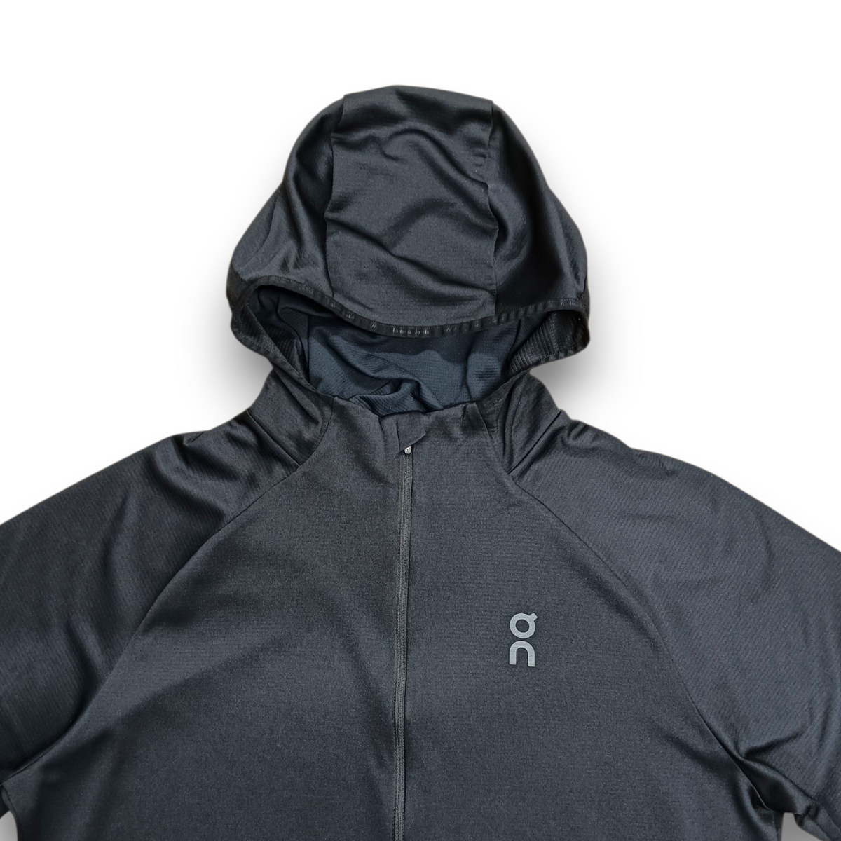On Clouds Zip Hoodie Size M Mens Black Rank (B) 1ME1025