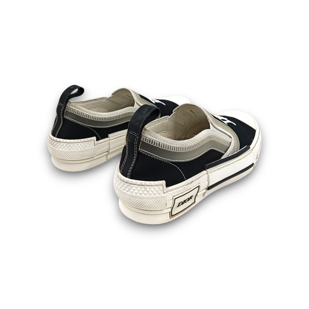 DIOR XShawn Stussy Slip-on 36 20ALS Lady's Black/White Rank (B) Stain