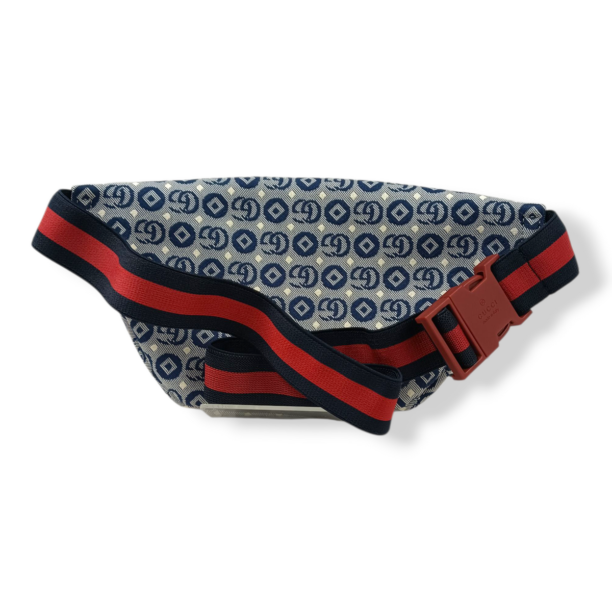 GUCCI Body Bag 502095 Rank (B) Navy/Gray Stain 527066