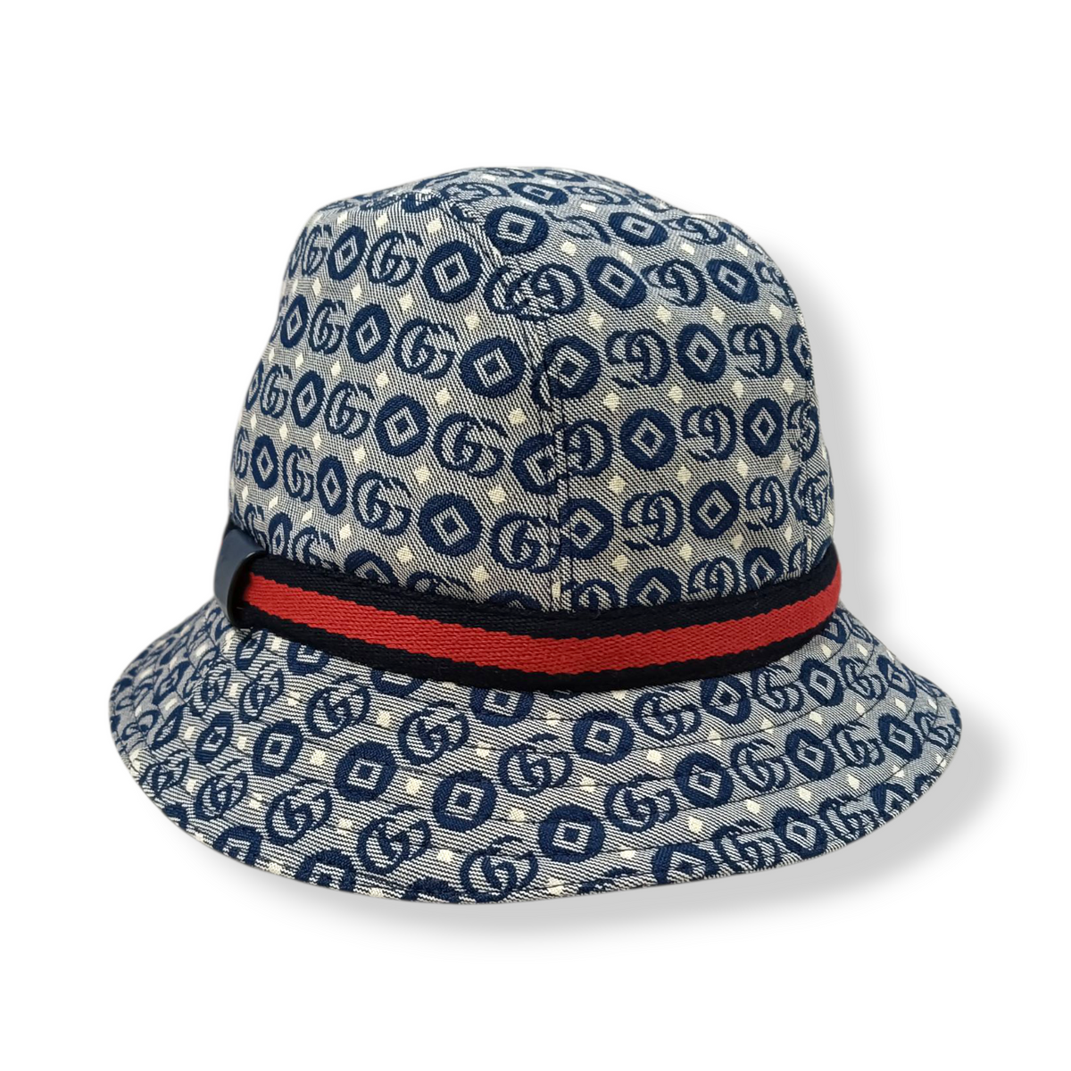 GUCCI Hat 411790 Rank (B) Navy/Gray Stain 3HAK7