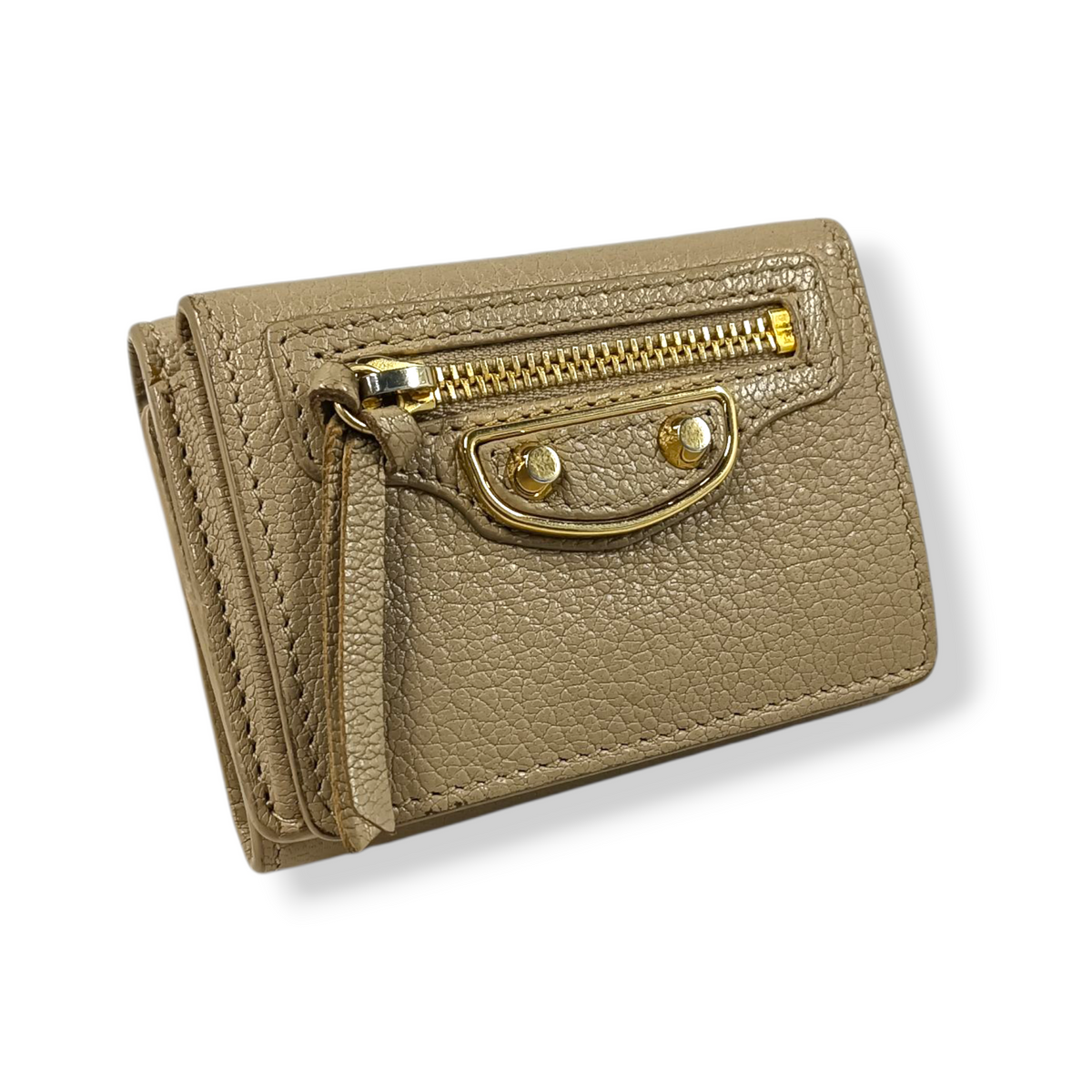 BALENCIAGA Wallet 470059 Rank (B) Beige