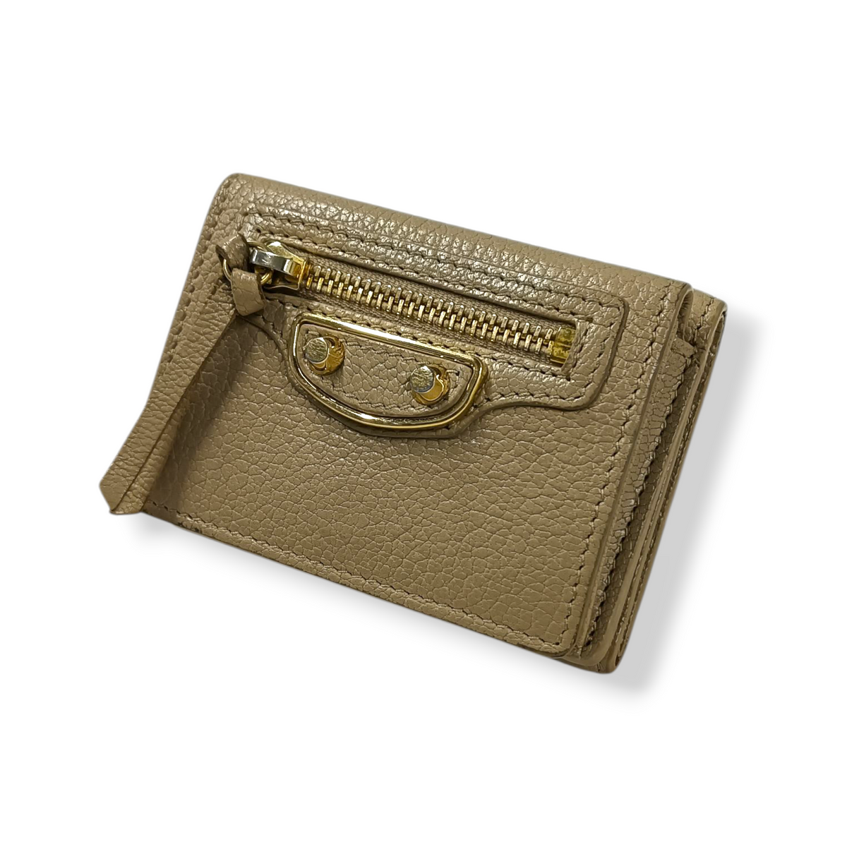 BALENCIAGA Wallet 470059 Rank (B) Beige
