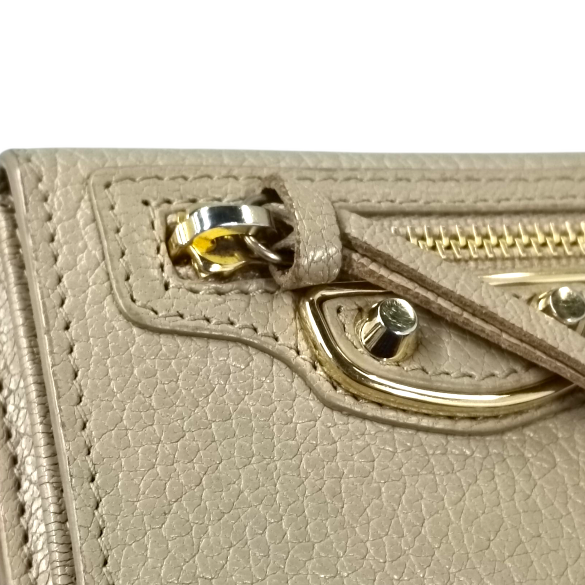 BALENCIAGA Wallet 470059 Rank (B) Beige