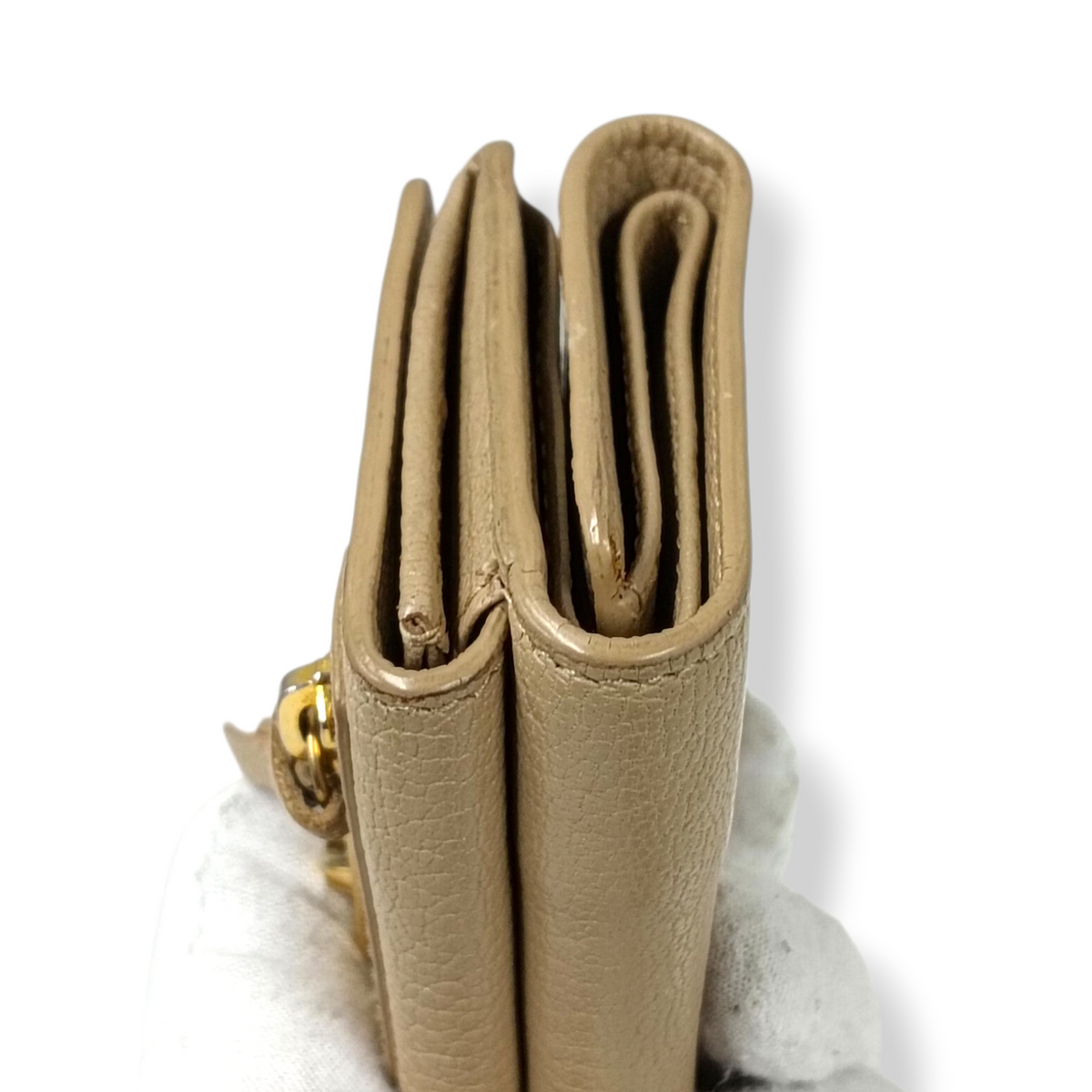 BALENCIAGA Wallet 470059 Rank (B) Beige