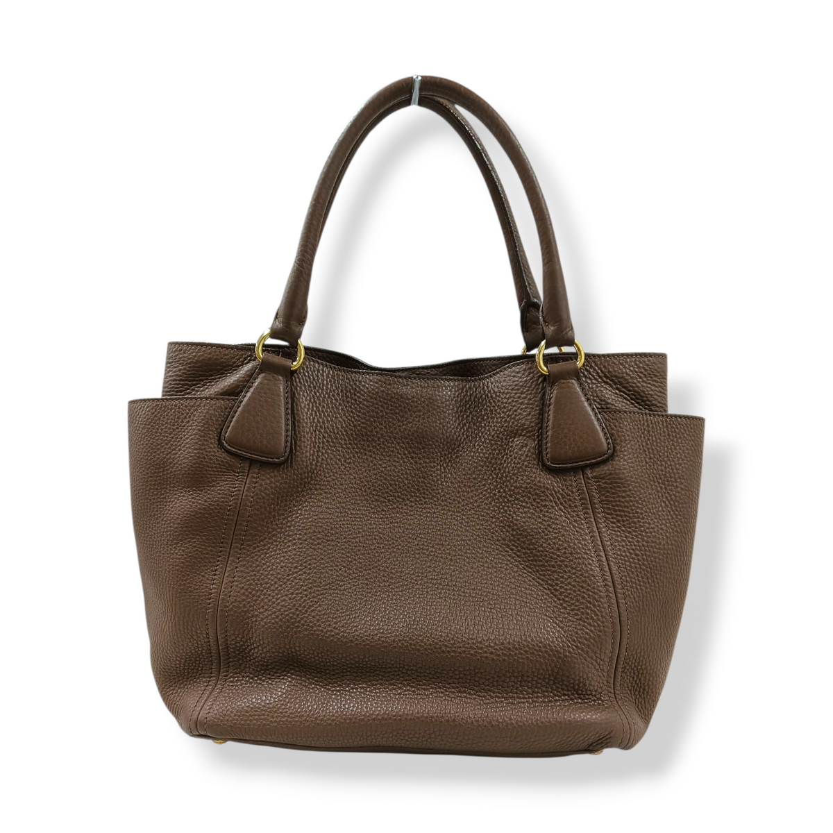 PRADA 2WAY Bag BN2435 Rank (B) Brown 14/H Small Damage