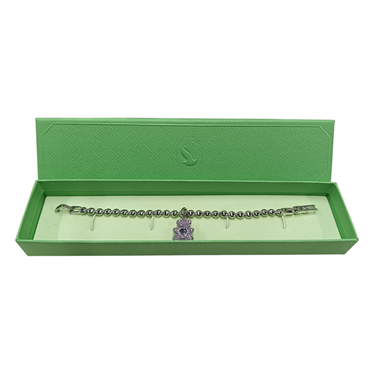 SWAROVSKI BRACELET RANK(B) WITH BEAR CHARM *UNA ANGELIC