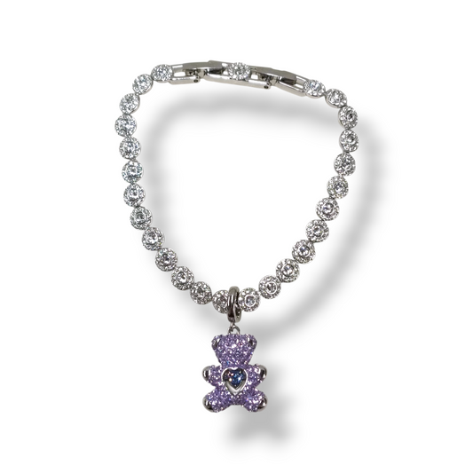 SWAROVSKI BRACELET RANK(B) WITH BEAR CHARM *UNA ANGELIC