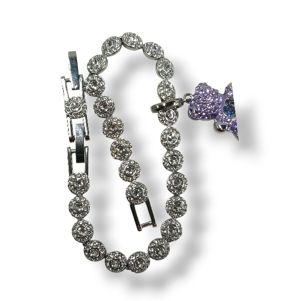 SWAROVSKI BRACELET RANK(B) WITH BEAR CHARM *UNA ANGELIC