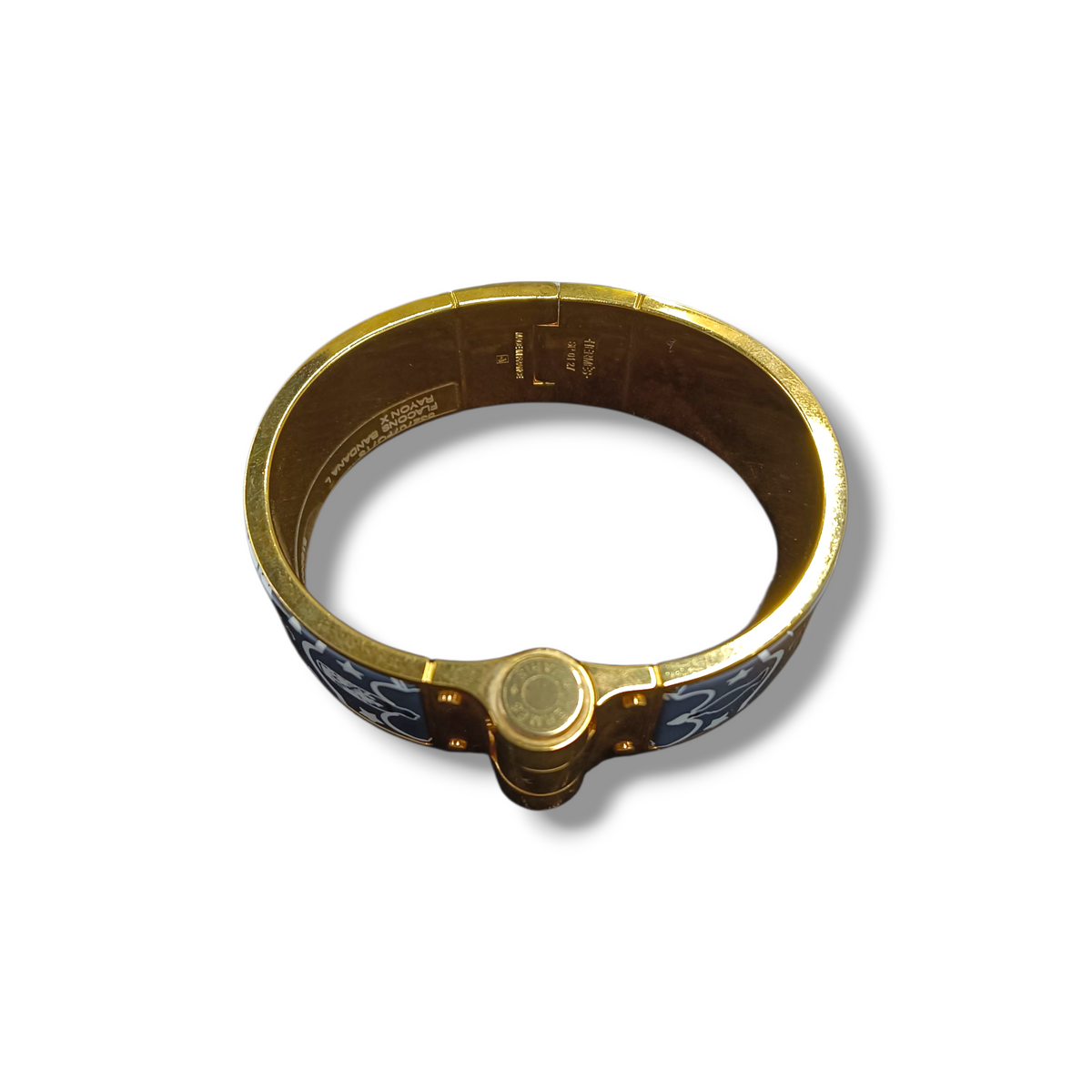 HERMES BRACELET RANK(B) ORANGE/BLUE