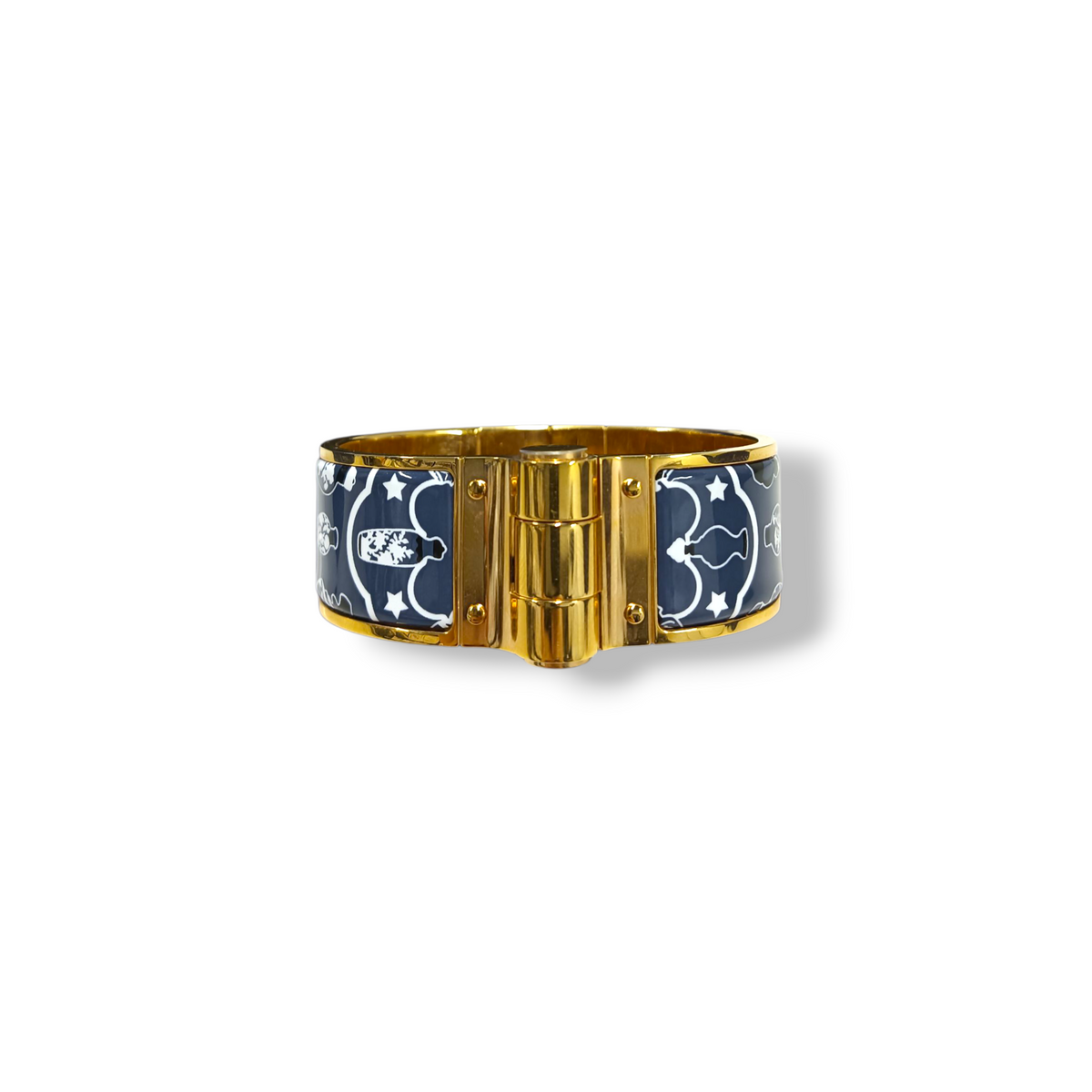 HERMES BRACELET RANK(B) ORANGE/BLUE
