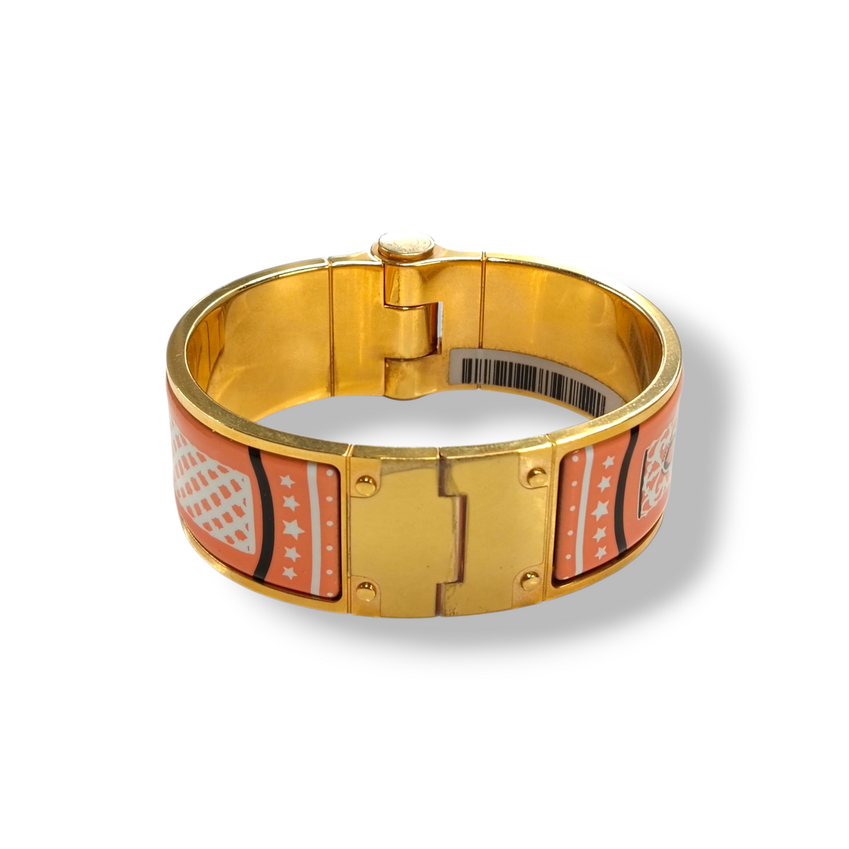 HERMES BRACELET RANK(B) ORANGE/BLUE
