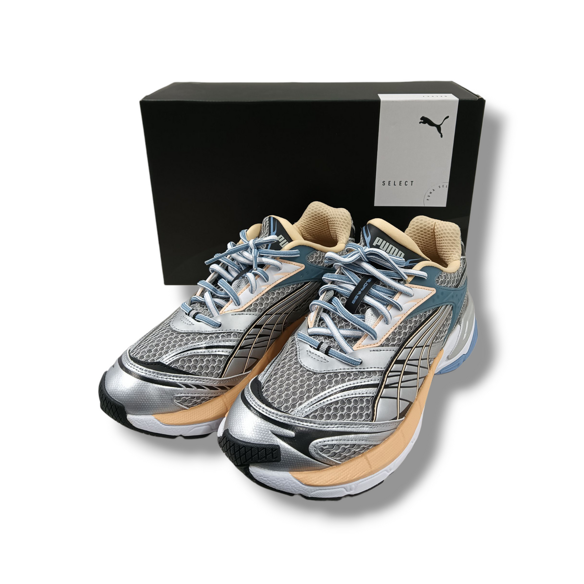 PUMA SNEAKER SIZE 44 389365-11 MENS SILVER RANK(A)