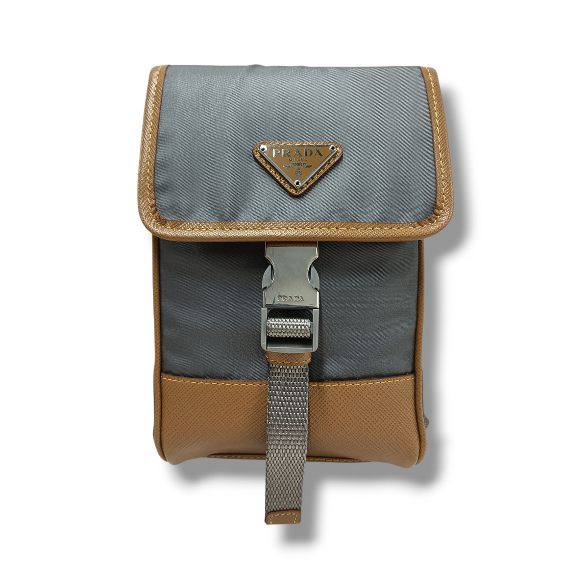PRADA MINI SHOULDER BAG 2ZH109 RANK(A) BROWN AND GRAY 2020