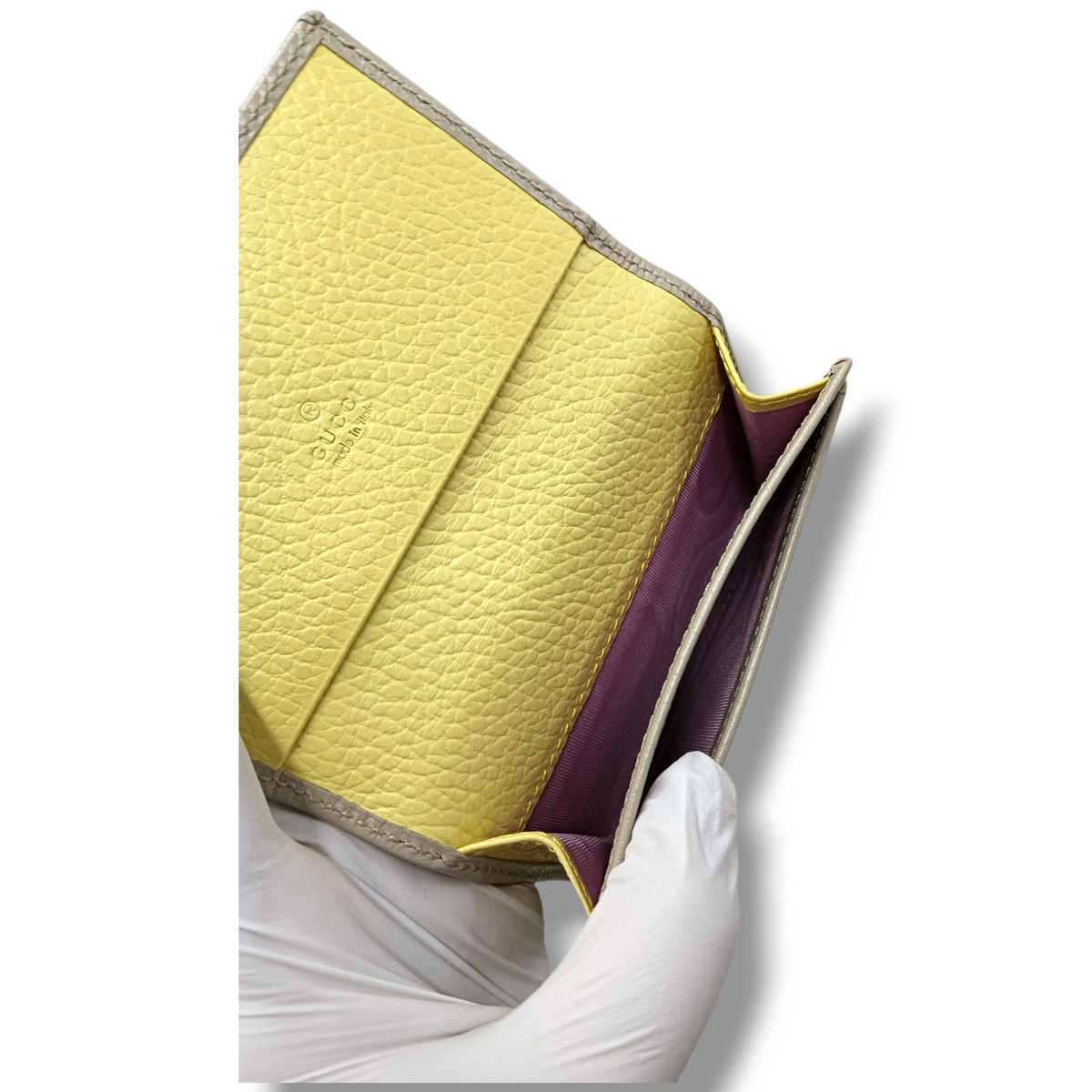 GUCCI CARD CASE 739525. 2067 RANK(A) BEIGE