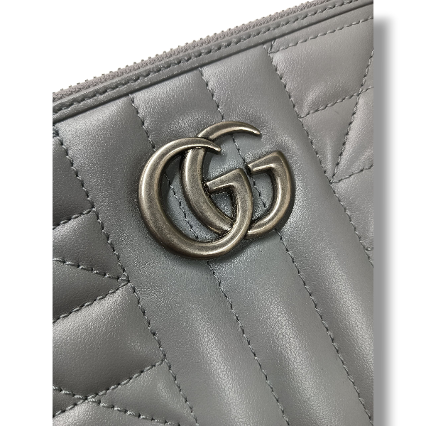 GUCCI CLUTCH BAG 525541 562600 RANK(AB) GRAY MARMONT