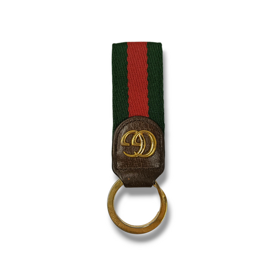 GUCCI KEY RING RANK(B) GREEN/RED 523161