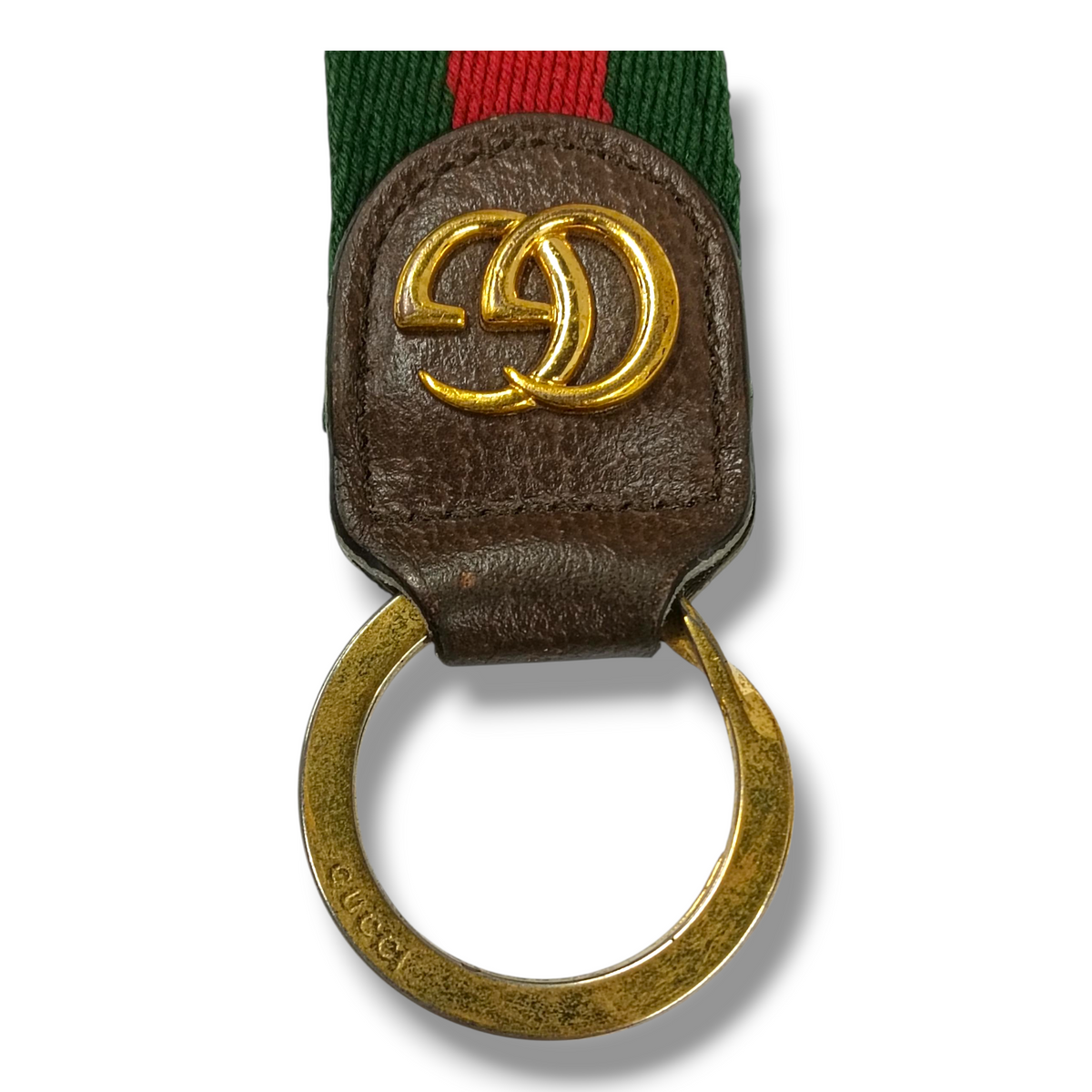 GUCCI KEY RING RANK(B) GREEN/RED 523161