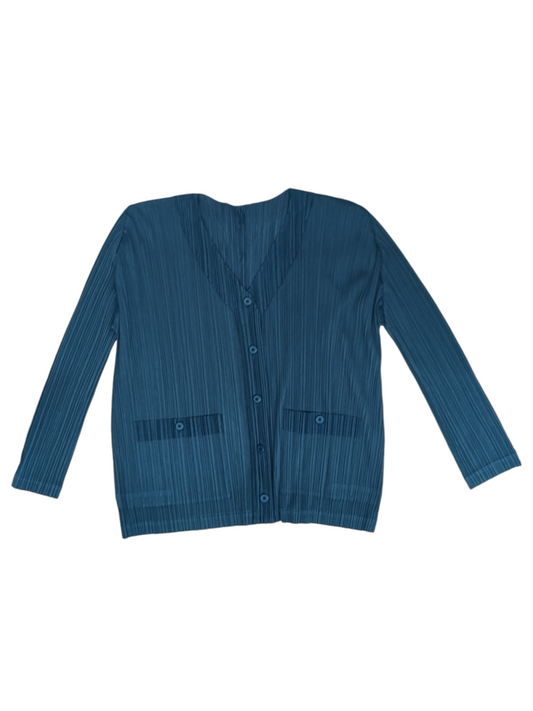 PLEATS PLEASE Cardigen 4 Lady's Blue PP63-J0105